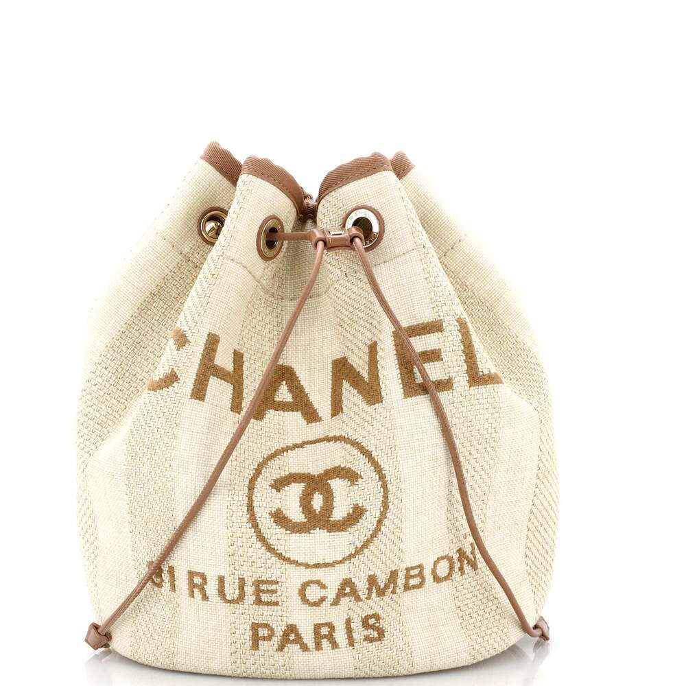Chanel Deauville Drawstring Bucket Bag #299258C35B